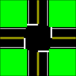 四路交叉口