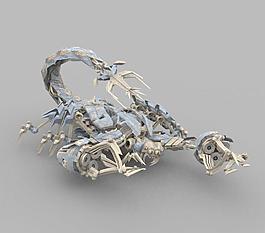 變形金剛（電影版）3D模型-Scorponok 撒克