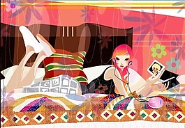 位圖 棕色 紅色 黃色 綠色 免費素材