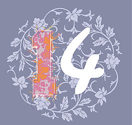 印花矢量圖 文字 數字 色彩 灰藍色 免費素材