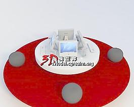 apple 蘋果圓形電腦展示臺