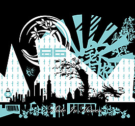 印花矢量圖 英文 大廈 龍 數字 免費素材