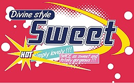 印花矢量圖 文字 英文 色彩 紅色 免費(fèi)素材