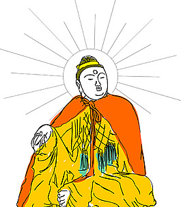 青巖寺歪脖老母畫像圖片