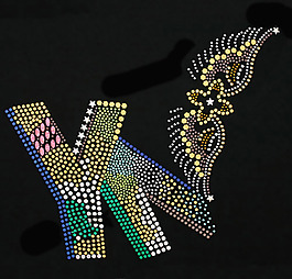 燙鉆 英文 翅膀 綠色 黃色 免費(fèi)素材