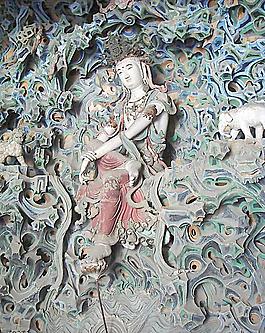 泥塑觀音圖片