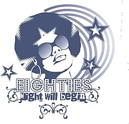 印花矢量圖 人物 女人 墨鏡 文字 免費(fèi)素材