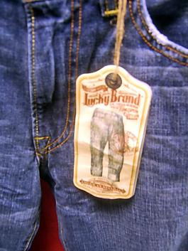 吊牌 英文 褲子 紅色 藍色 免費素材