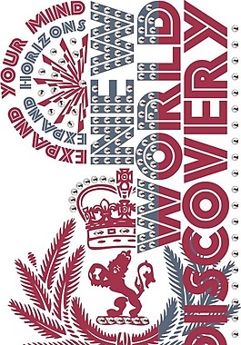 印花矢量圖 樹 皇冠 文字 英文 免費素材