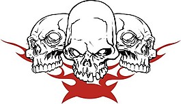 印花矢量圖 人物 色彩 靈異 黑白色 免費素材