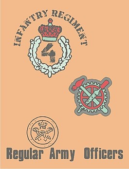 印花矢量圖 文字 色彩 徽章標記 英文 免費素材