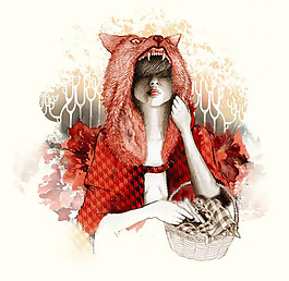 位圖 人物 女人 色彩 單色 免費素材