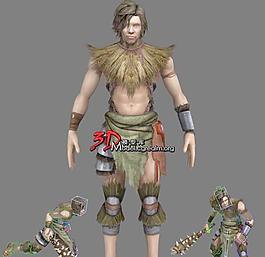 少年土匪 junior bandit 游戲動(dòng)作低模 站立 走 跑 攻擊 被攻擊等動(dòng)作