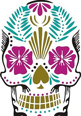 印花矢量圖 人物 色彩 靈異 男人 免費(fèi)素材