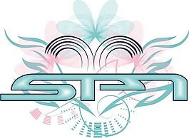 印花矢量圖 文字 色彩 英文 藍(lán)色 免費(fèi)素材