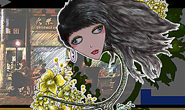 位圖 人物 女人 色彩 黃色 免費(fèi)素材