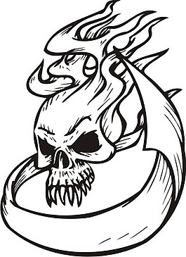 印花矢量圖 靈異 其他 黑暗 惡魔 免費(fèi)素材