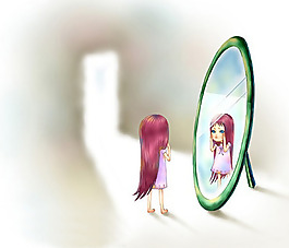 位圖 人物 少女 色彩 紅色 免費素材
