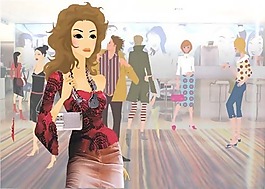 位圖 人物 女人 色彩 彩色 免費(fèi)素材