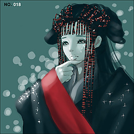 位圖 人物 女人 色彩 彩色 免費(fèi)素材