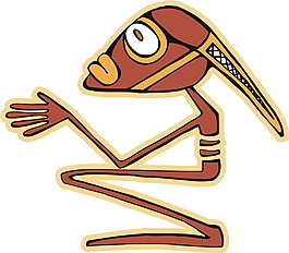 印花矢量圖 人物 色彩 黃色 熟褐 免費(fèi)素材