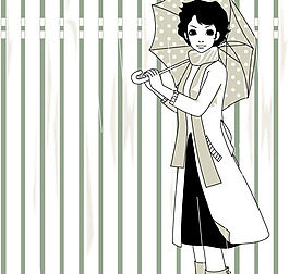 位圖 人物 少女 色彩 綠色 免費(fèi)素材