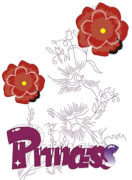 印花矢量圖 優(yōu)雅植物 花 樹 葉子 免費素材