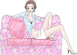 位圖 人物 女人 色彩 粉色 免費素材