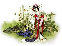 位圖 人物 女人 花 免費(fèi)素材