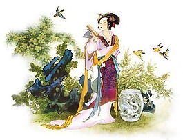 位圖 人物 女人 花 免費(fèi)素材