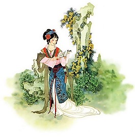 位圖 人物 女人 花 免費(fèi)素材
