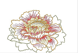 繡花 植物 花 毛衫印花 優(yōu)雅植物 免費(fèi)素材