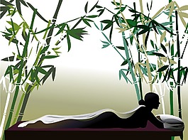 位圖 人物 女人 竹子 免費(fèi)素材