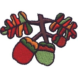 繡花 松子 樹枝 樹葉 免費素材