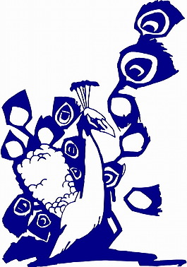 印花矢量圖 動(dòng)物 鳥類 抽象動(dòng)物 孔雀 免費(fèi)素材