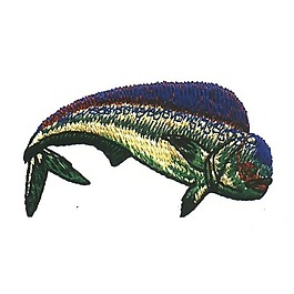 繡花 動物 魚 色彩 青色 免費素材