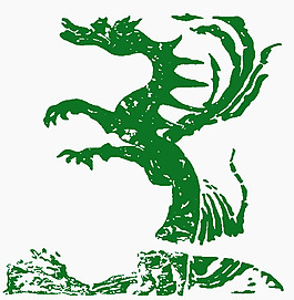 繡花 動(dòng)物 龍 色彩 綠色 免費(fèi)素材