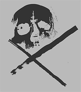 靈異 印花矢量圖 骷髏 色彩 灰色 免費素材
