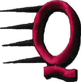 繡花 文字 英文 Q 色彩 免費(fèi)素材