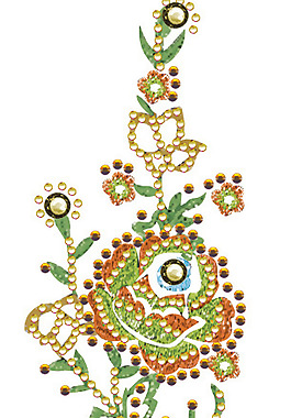 繡花 植物 花卉 毛衫印花 優(yōu)雅植物 免費(fèi)素材