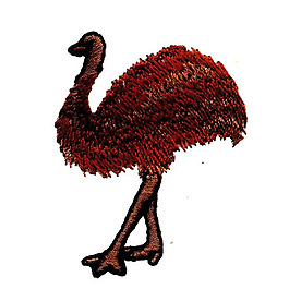繡花 動(dòng)物 鳥(niǎo)類(lèi) 鴕鳥(niǎo) 棕色 免費(fèi)素材