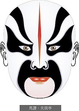 印花矢量圖 臉譜 民族風(fēng) 彩色 免費(fèi)素材