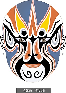 印花矢量圖 臉譜 民族風(fēng) 彩色 免費(fèi)素材