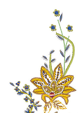 繡花 植物 花 花紋 紫色 免費(fèi)素材