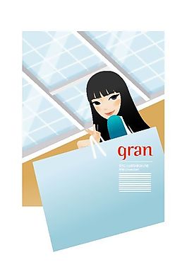 印花矢量圖 人物 女人 文字 英文 免費(fèi)素材