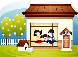 屋子里的一家人