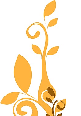 印花矢量圖 圖案概括 優(yōu)雅植物 藤條 免費素材