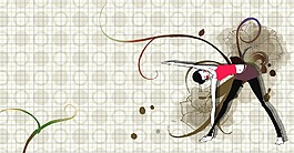 印花矢量圖 時尚休閑女裝 插畫 抽象 免費素材
