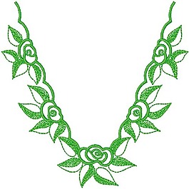 繡花 植物 花 花紋 領(lǐng)邊 免費(fèi)素材
