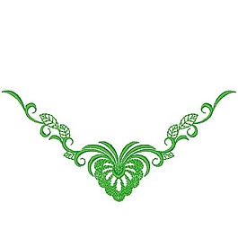 繡花 植物 花 花紋 領(lǐng)邊 免費(fèi)素材